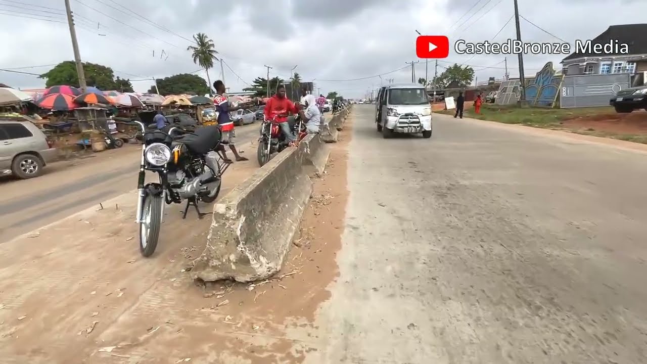 Sapele road construction | Sectional view from Peanut junction to Amari supermarket |