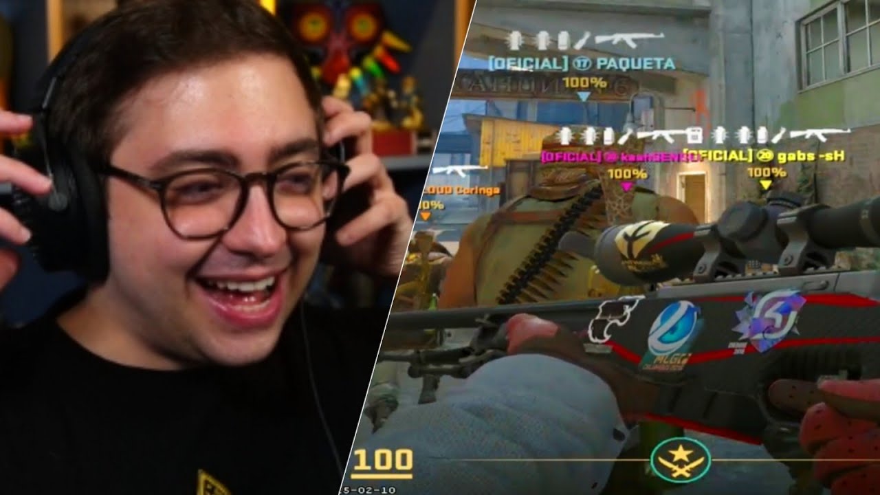 ALAN JOGOU COM A AWP LENDARIA DO FALLEN NO SHOW MATCH DE CS