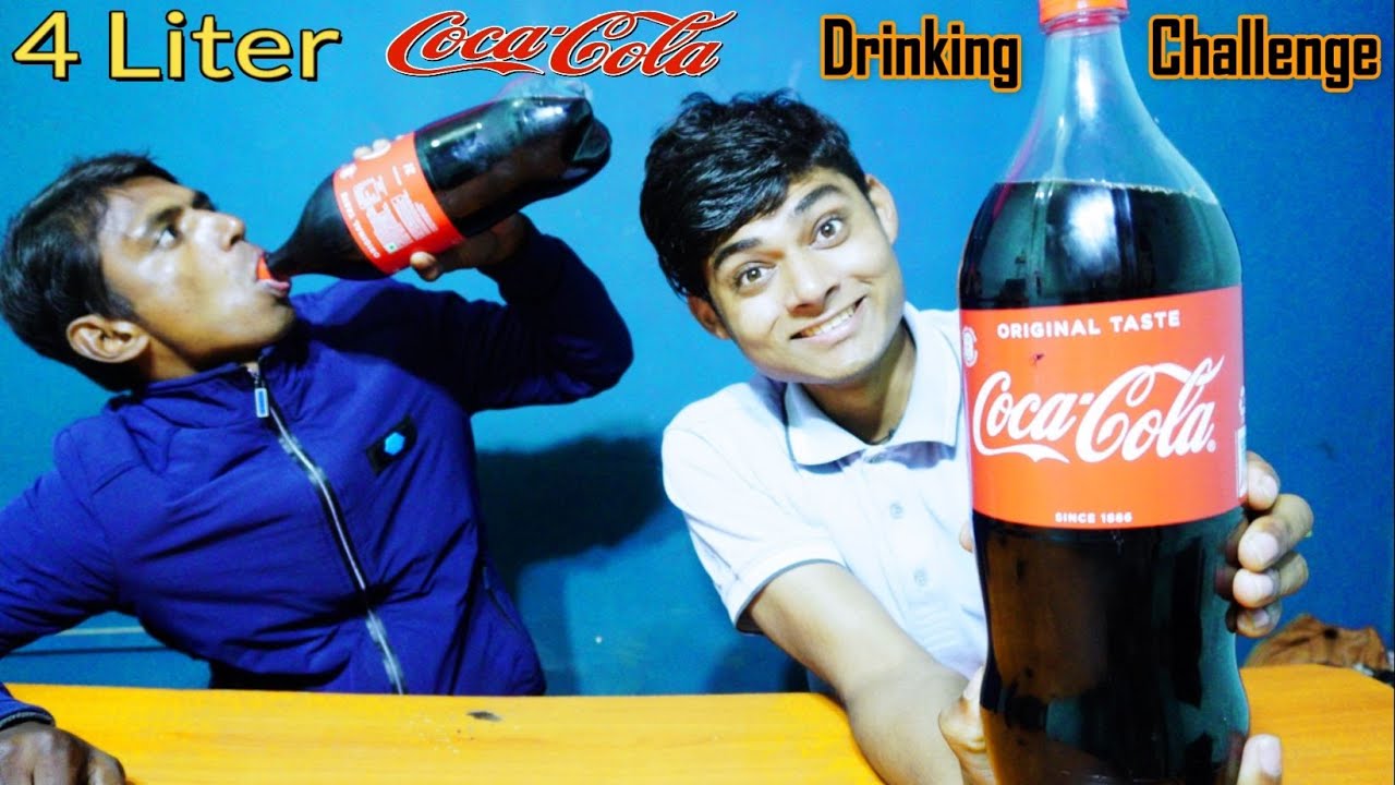 4 Liter Coca Cola Challenge | Black Coke Drinking Competition | Drinking Challenge