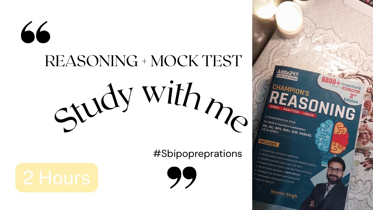 PRODUCTIVE 2HRS STUDY SESSION WITH ME | SBI/IBPS | BANKING PREP