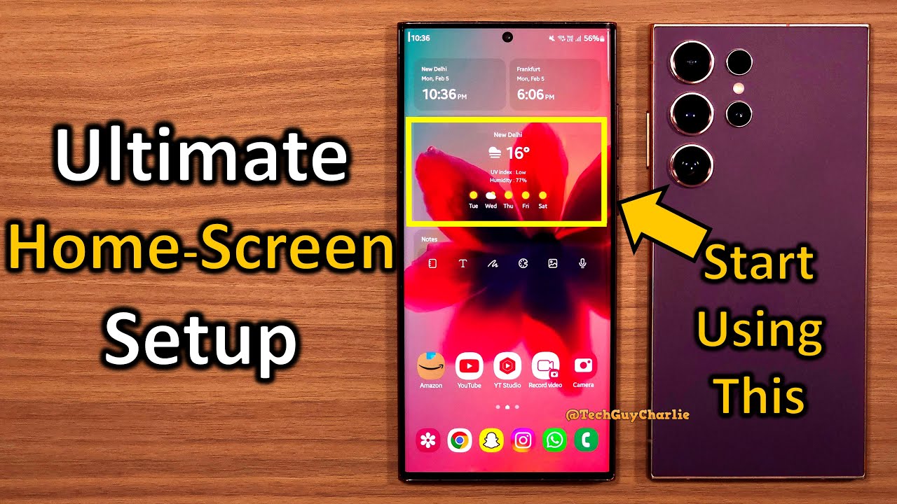 S24 Ultra - The Ultimate FUNCTIONAL Home Screen Setup 🔥