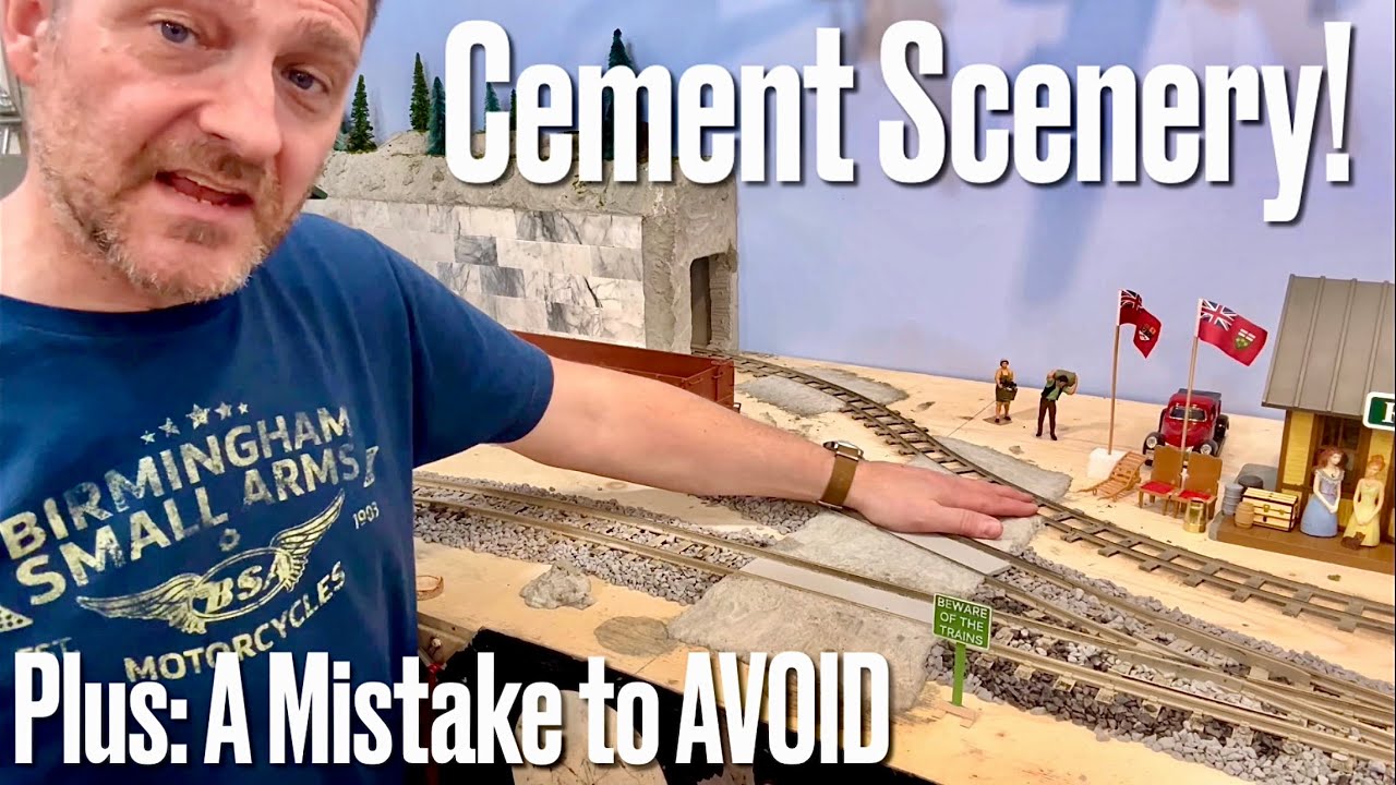 Casselman ON: Cement/Sand Scenery for Indoor/Outdoor Use in Larger Scales! #gscale #modeltrains