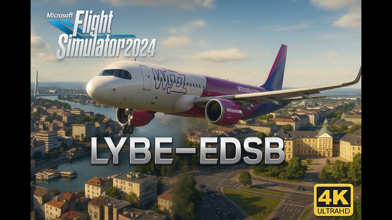 MSFS 2024 - FenixA320 - Beograd🛬Karlshrue - 4K - RTX5080