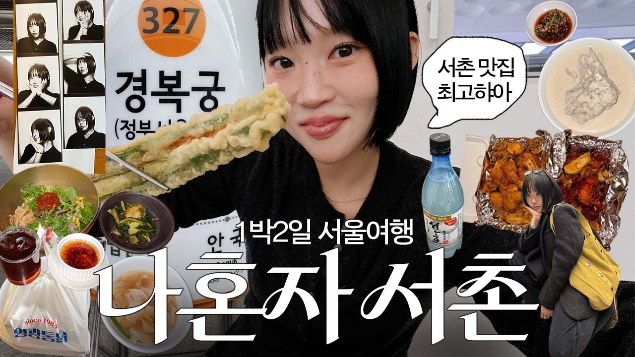 나혼자 서울여행! 서촌 브이로그♡ 혼자 서촌가서 먹방, 쇼핑, 카페, 혼술까지 뿌시는 여성 ✶ 서촌 맛집, 서촌 카페, 소품샵, 핫플 bar 까지🍸서촌 혼자놀기 vlog
