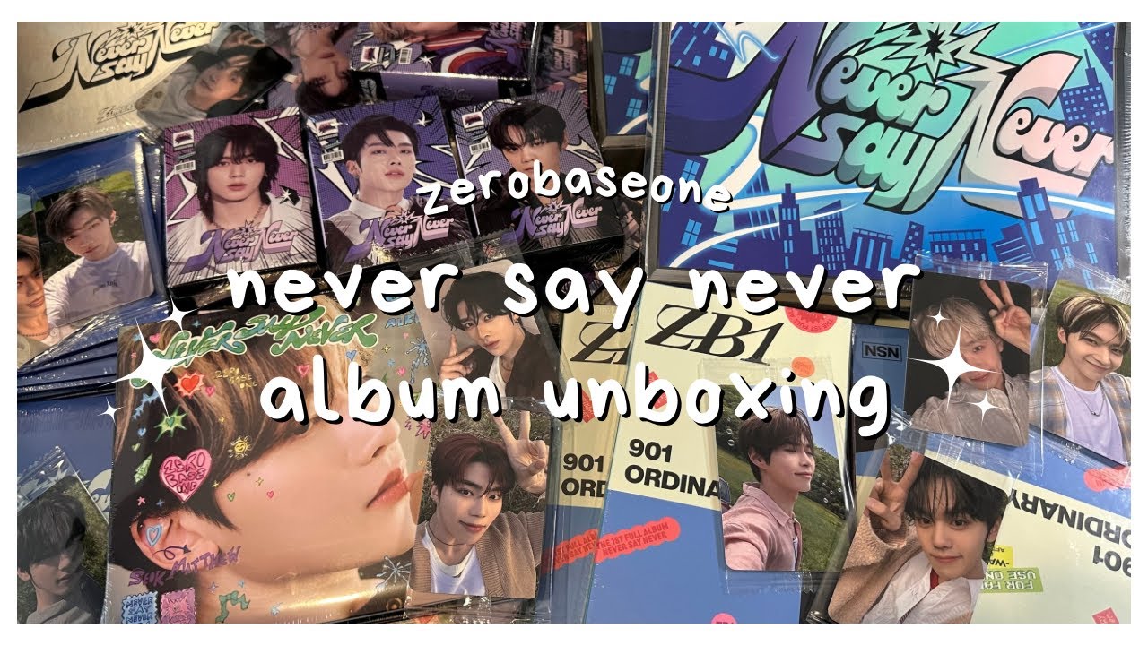 zb1 never say never album unboxing ✰ all versions!!