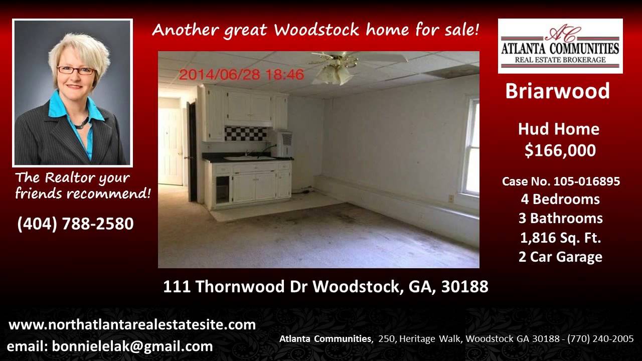 Cherokee County  HUD Homes for Sale   404.788.2580  Briarwood Home For Sale 30188