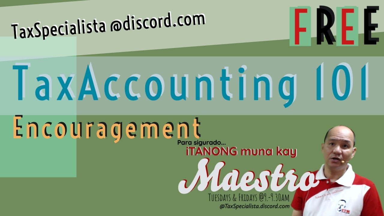 May Pag-ASA pa for Bookkeepers, Accountant; Tax Accounting Course, Tax-basis bookkeeping, Accounting