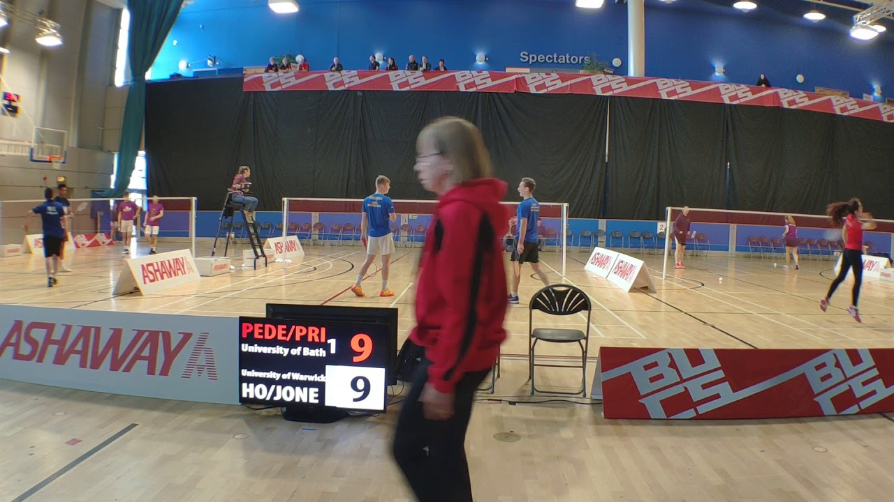 Kelvin Ho + Henry Jones vs George Priestman + Angus Pedersen BUCS Individuals 18/19 Set 3