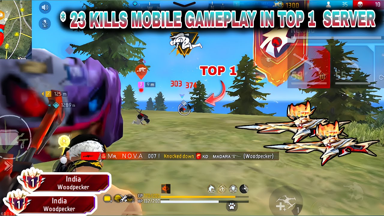 MOBILE FULL SQUAD GAMEPLAY ☠️ IN INDIA SERVER 😱😈 FREE FIRE MAX