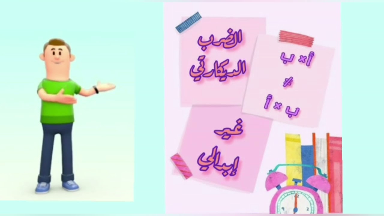 شرح لدرس الضرب الديكارتي بأساليب شيقة ومتنوعة .
