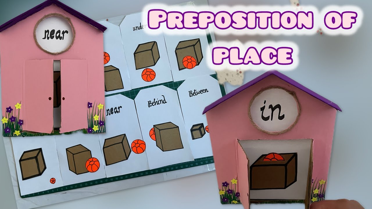English Grammar Working Model Preposition of place for Grade 3 | School Exhibition Project idea| TLM