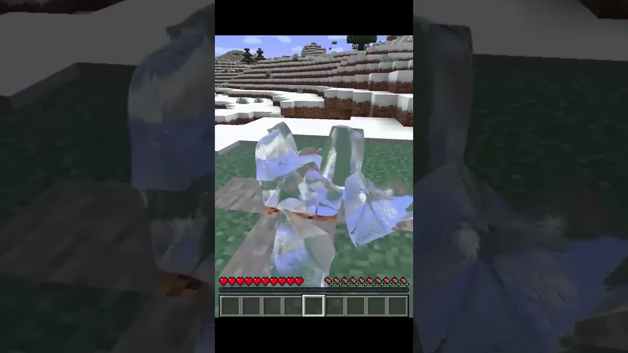 Realistic Ice in Minecraft #Shorts