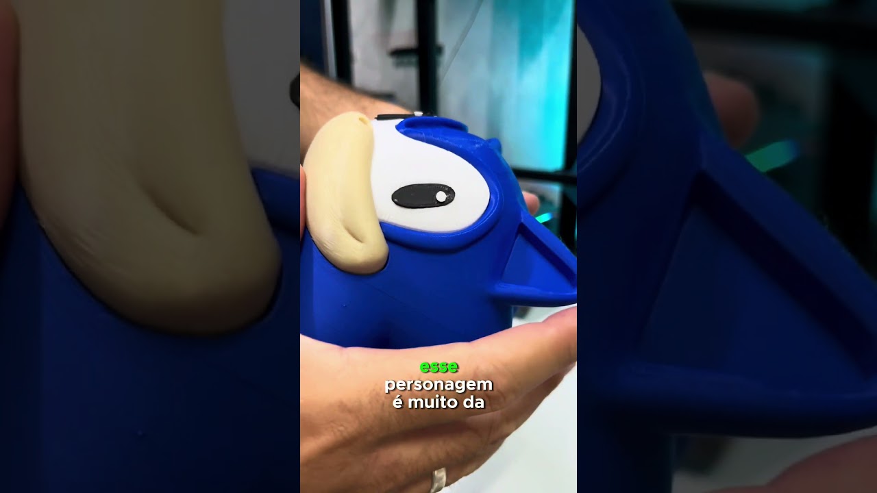 Sonic 3D colorido #impressao3d #impressora3d