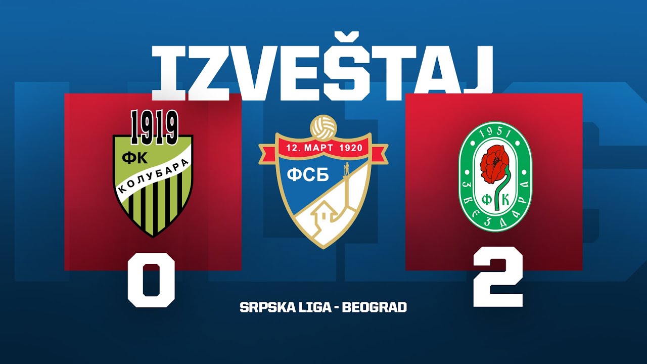 KOLUBARA - ZVEZDARA Srpska Liga Beograd 25/26 - 4. Kolo