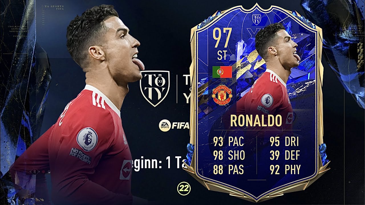 FIFA 22: CRISTIANO RONALDO 97 TOTY PLAYER REVIEW I FIFA 22 ULTIMATE TEAM