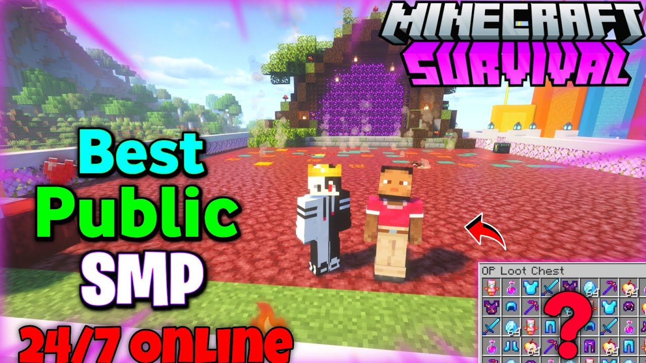 Best Free Survival SMP Server 2026 🔥 | Minecraft Java + Bedrock | 24/7 Online | Anyone Can Join 🤯