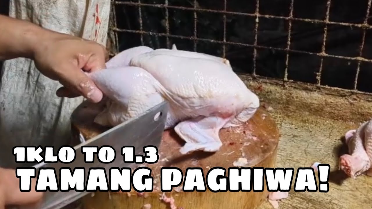 tamang paraan sa paghiwa ng manok for fried chicken.