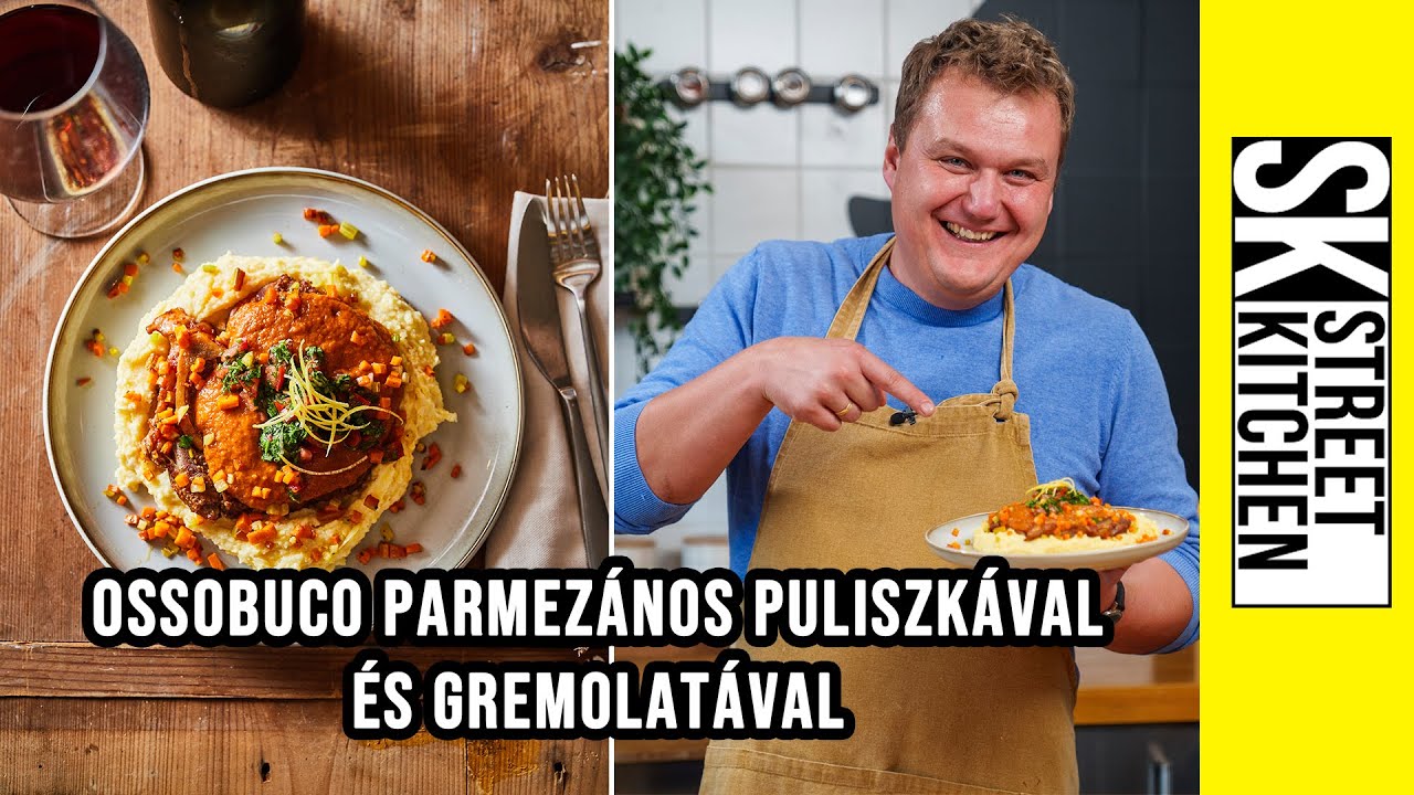 OSSOBUCO parmezános 🧀 puliszkával és gremolatával
