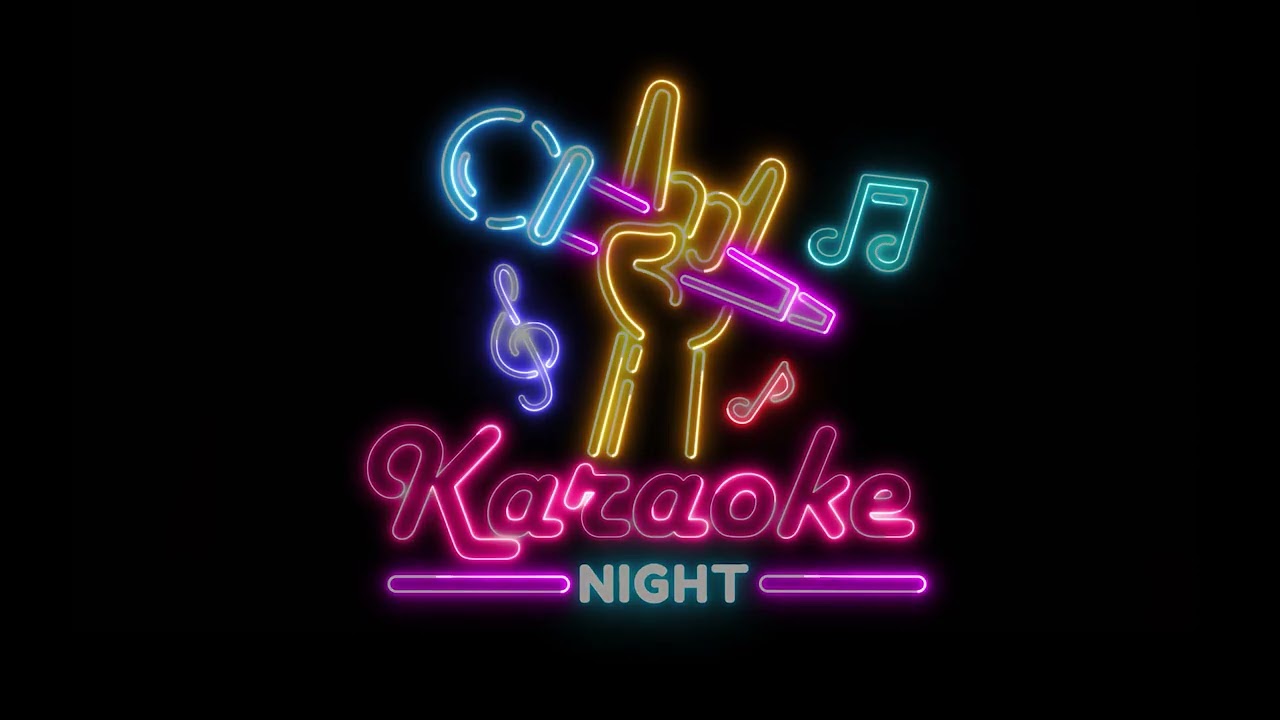 2 Hour Neon Karaoke Night Background Video with Music | 365Edits.com RSVP Website Builder