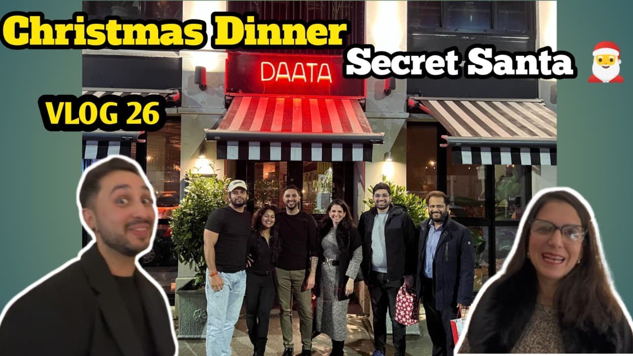 VLOG 26 | Venezuela & Brazilian  Colleague tasting Indian cuisine | C’Xmas Dinner | Dublin |Ireland 