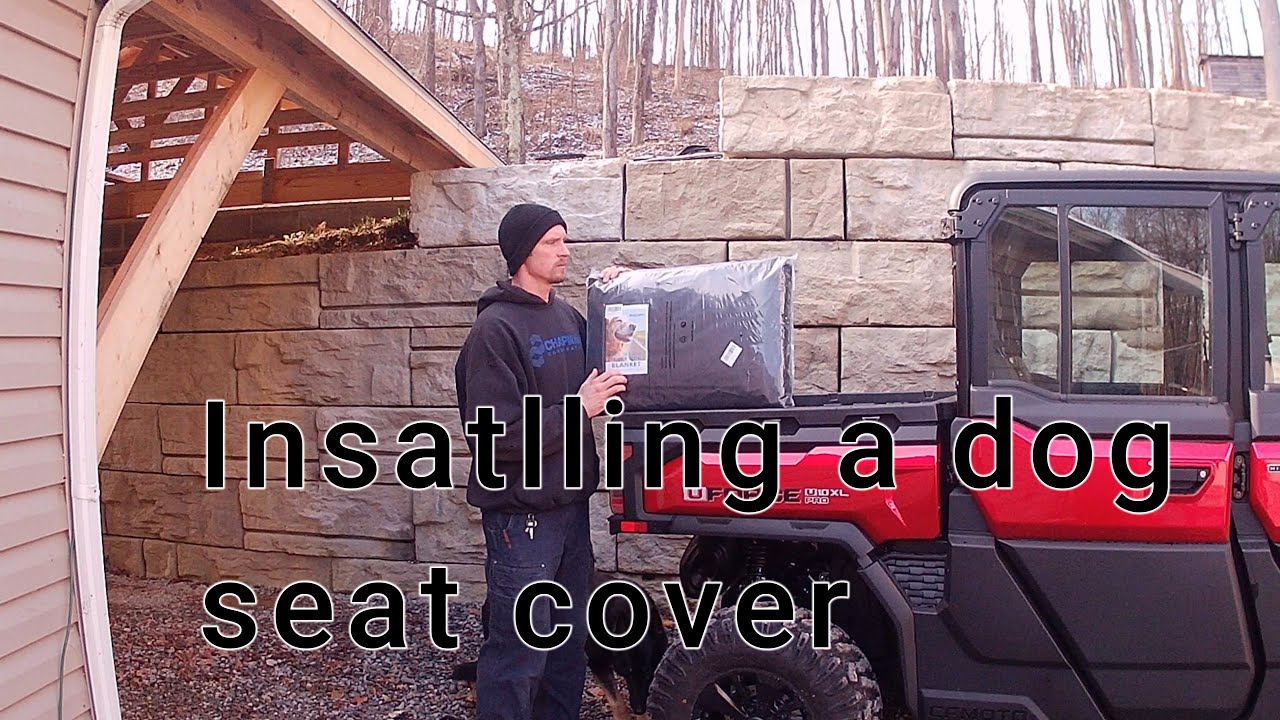Dog seat cover install