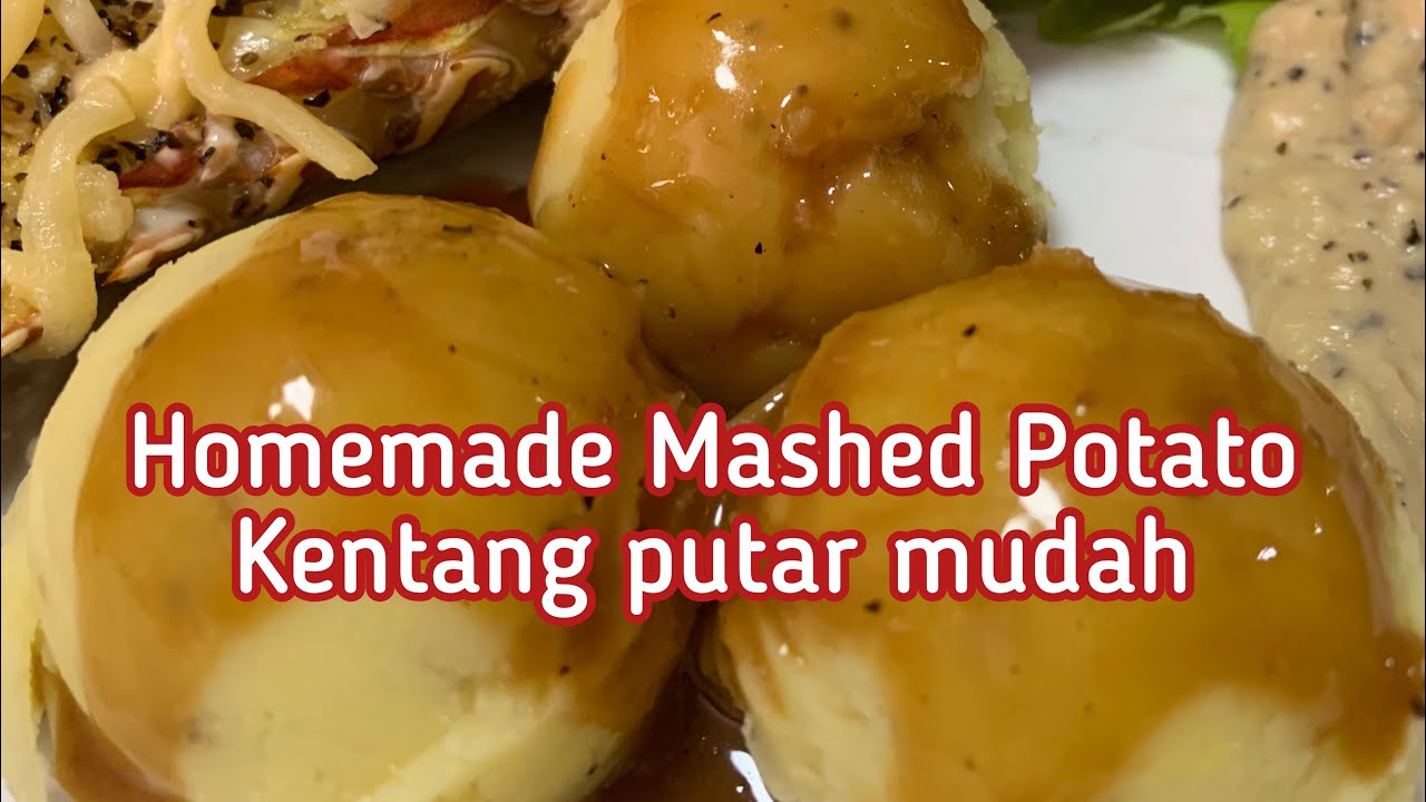 Cara membuat kentang putar ala KFC | Homemade Mashed Potato | kentang putar yang mudah disediakan