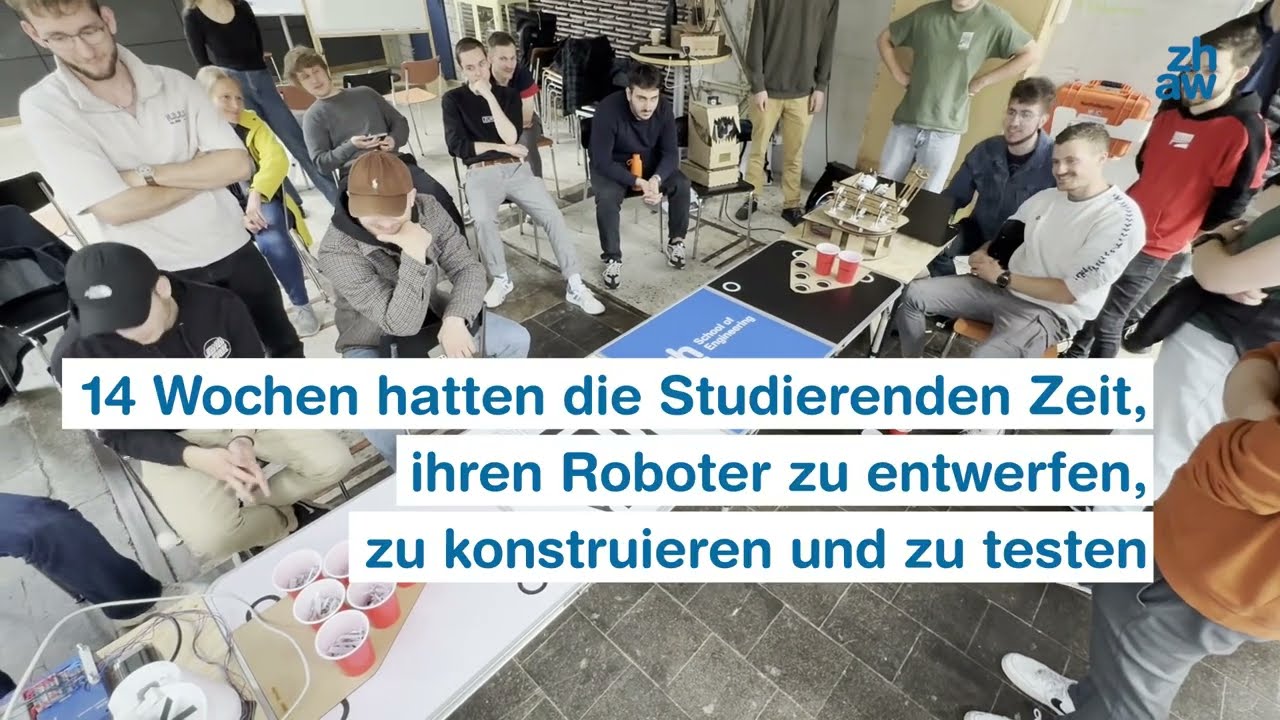 Bier Pong-Roboter in Action | ZHAW School of Engineering