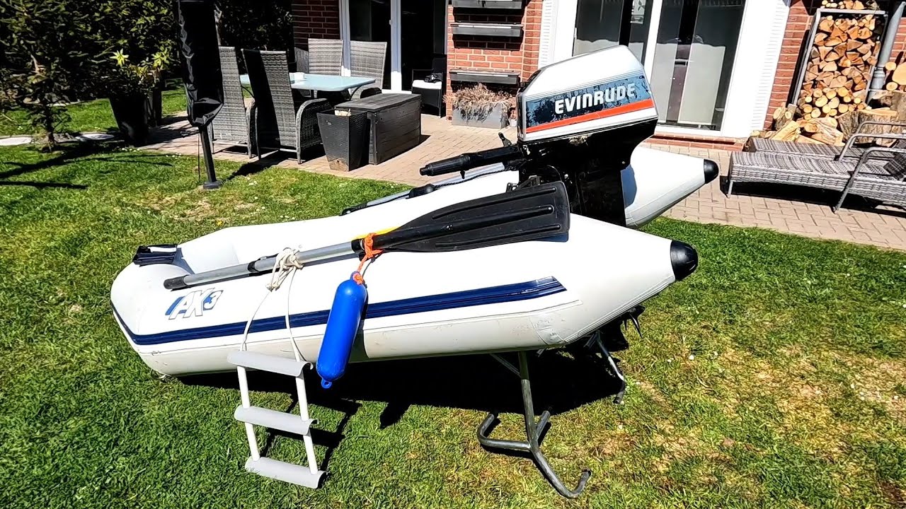 Schlauchboot mit Außenborder für 200 € lohnt sich ? Bombard ax 3 Evinrude 6.5 Ps