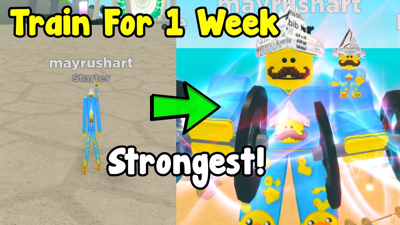 I Train For 1 Week Straight To Become The Strongest! - Training Simulator