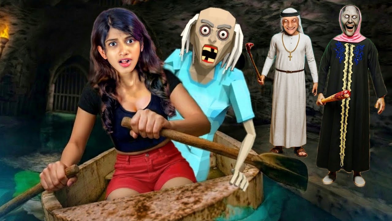 PLAYING AS MAD GRANNY IN MUSLIM GRANNY GRANDPA | GRANNY BOAT ESCAPE