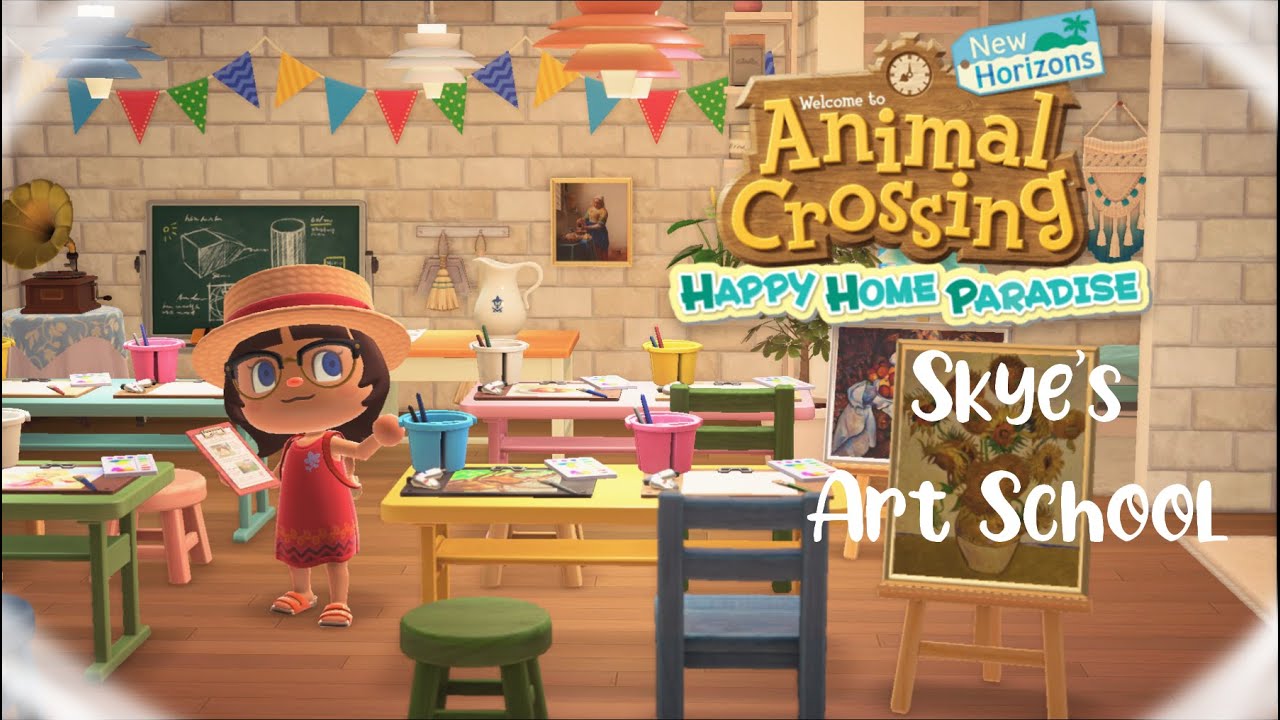 Bloo Plays Animal Crossing Happy Home Paradise DLC #14 : Skye's Art School