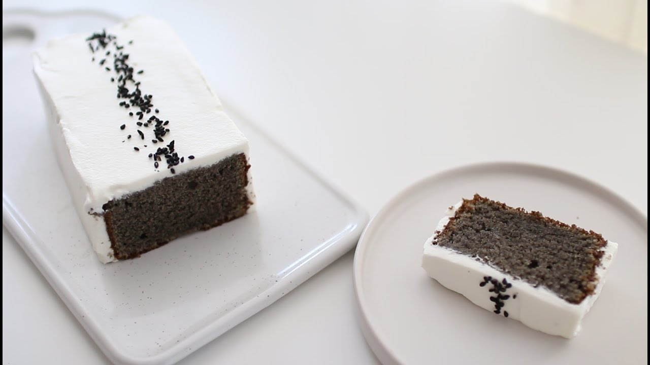 흑임자 케익 만드는 법 | How To Make Black Sesame Cake