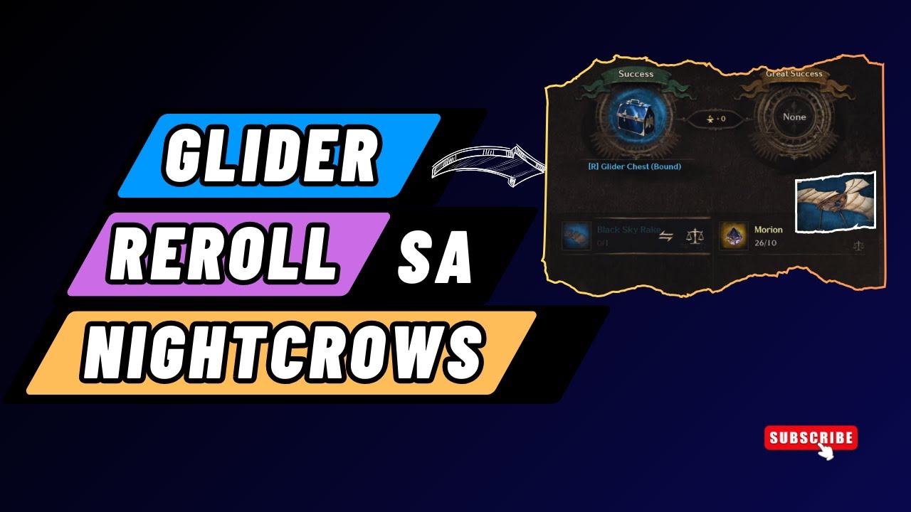 GLIDER RE-ROLL SA NIGHTCROWS | NIGHTCROWS TIPS | TAGALOG