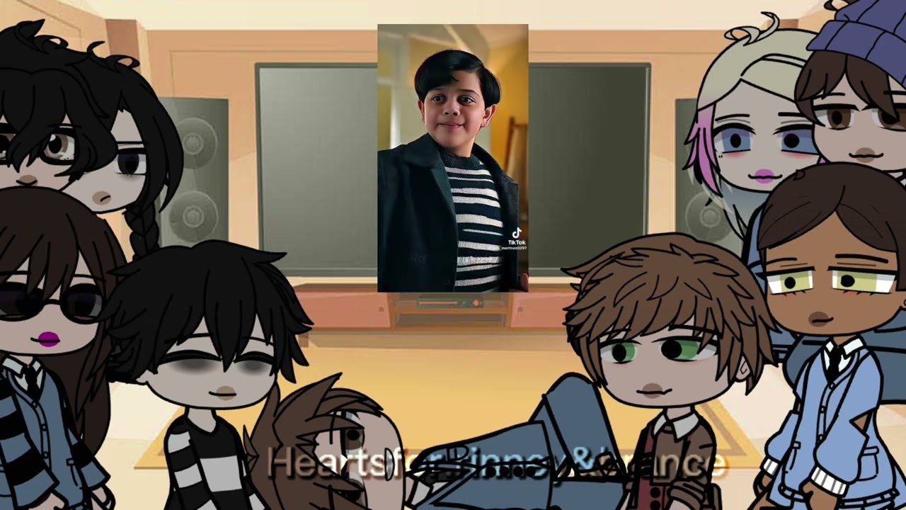 Wednesday characters react |Heartsfor.rinney&brance|