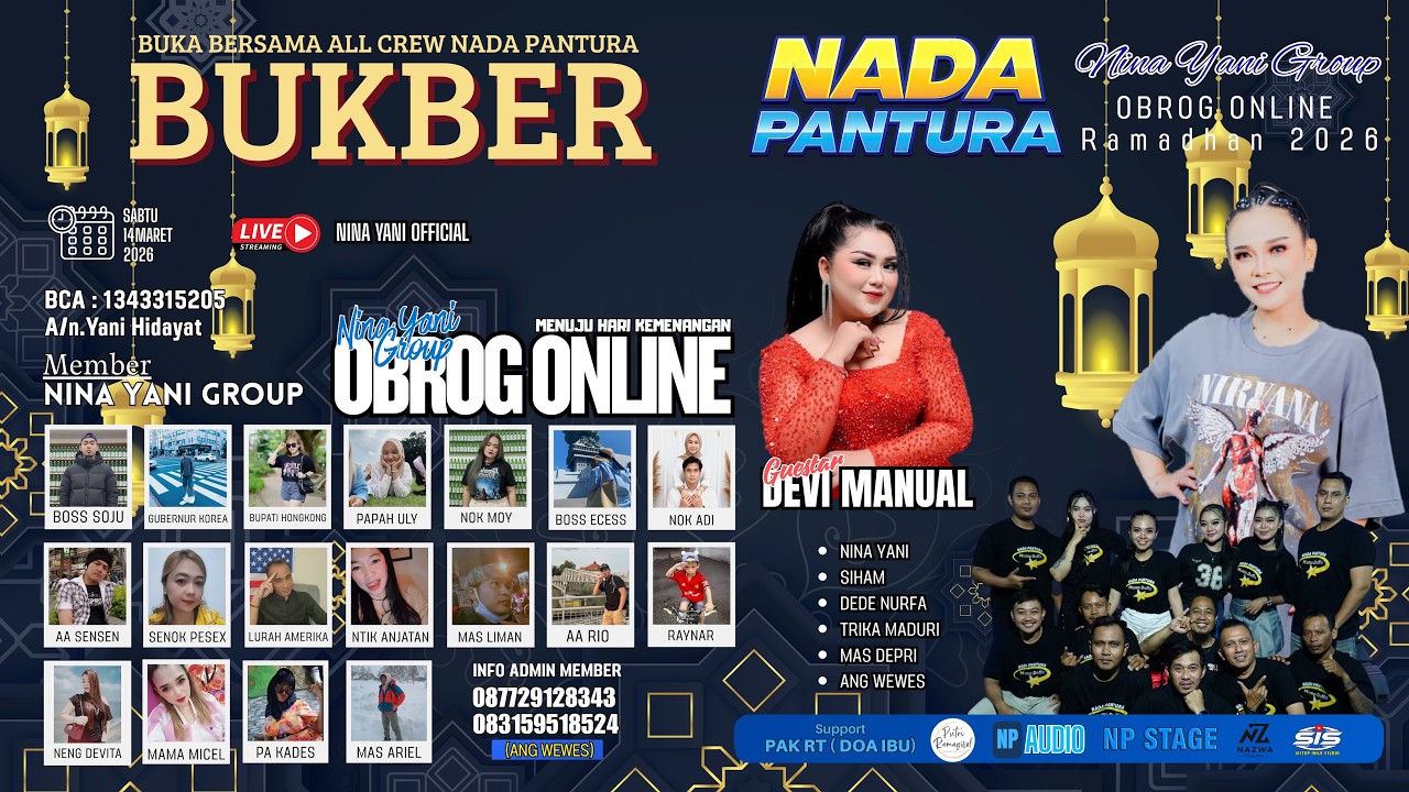 LIVE NGOBROG & REQUEST ONLINE | NADA PANTURA - NINA YANI GROUP | SABTU 14 MARET 2026