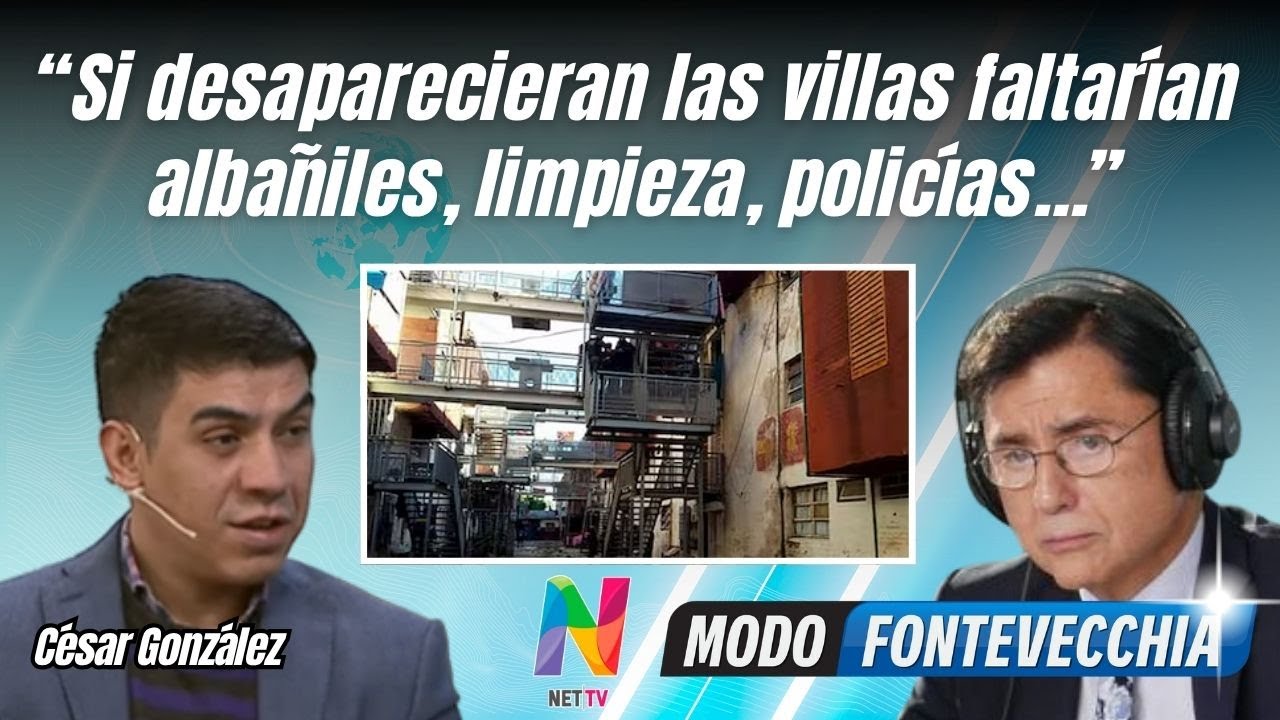 César González criticó el deseo de que “desaparezcan las villas” y analizó el estado de las clases