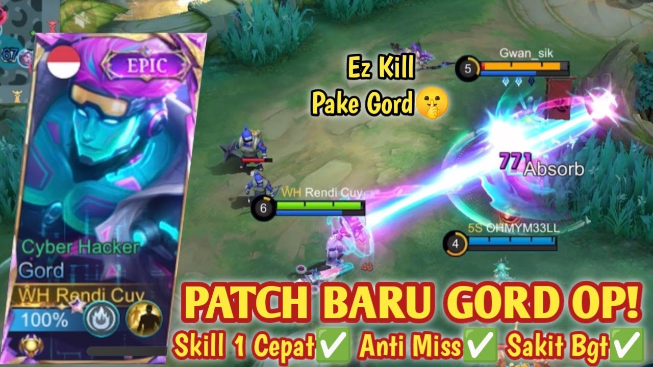 GORD DI BUFF LAGI! SKILL 1 JADI CEPET BGT! BUILD GORD TERSAKIT 2025 - PATCH BARU MLBB
