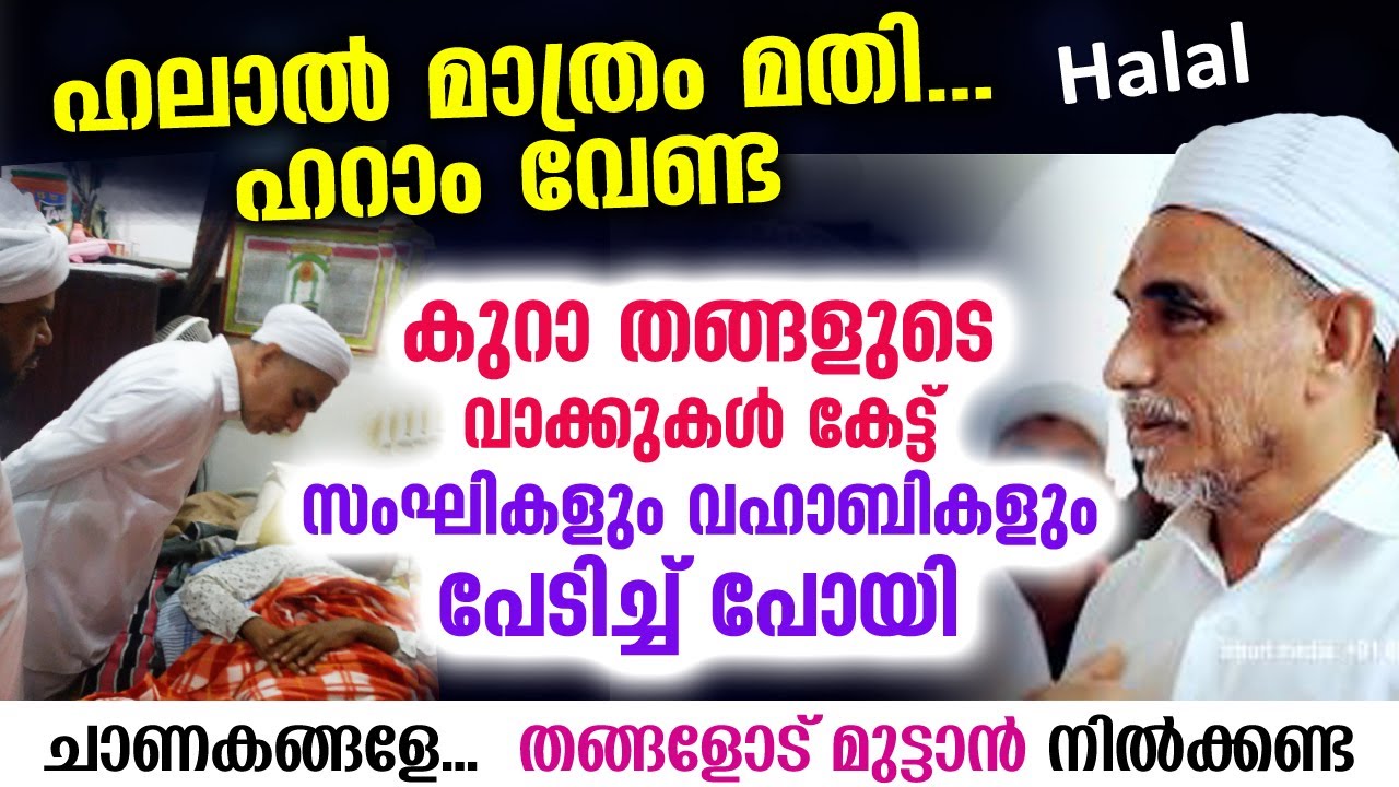 ഹലാൽ മതി... ഹറാം വേണ്ട.. കുറാ തങ്ങളുടെ വാക്കുകൾ കേട്ട് സംഘികൾ പേടിച്ചുപോയി Halal | Kura THangal New