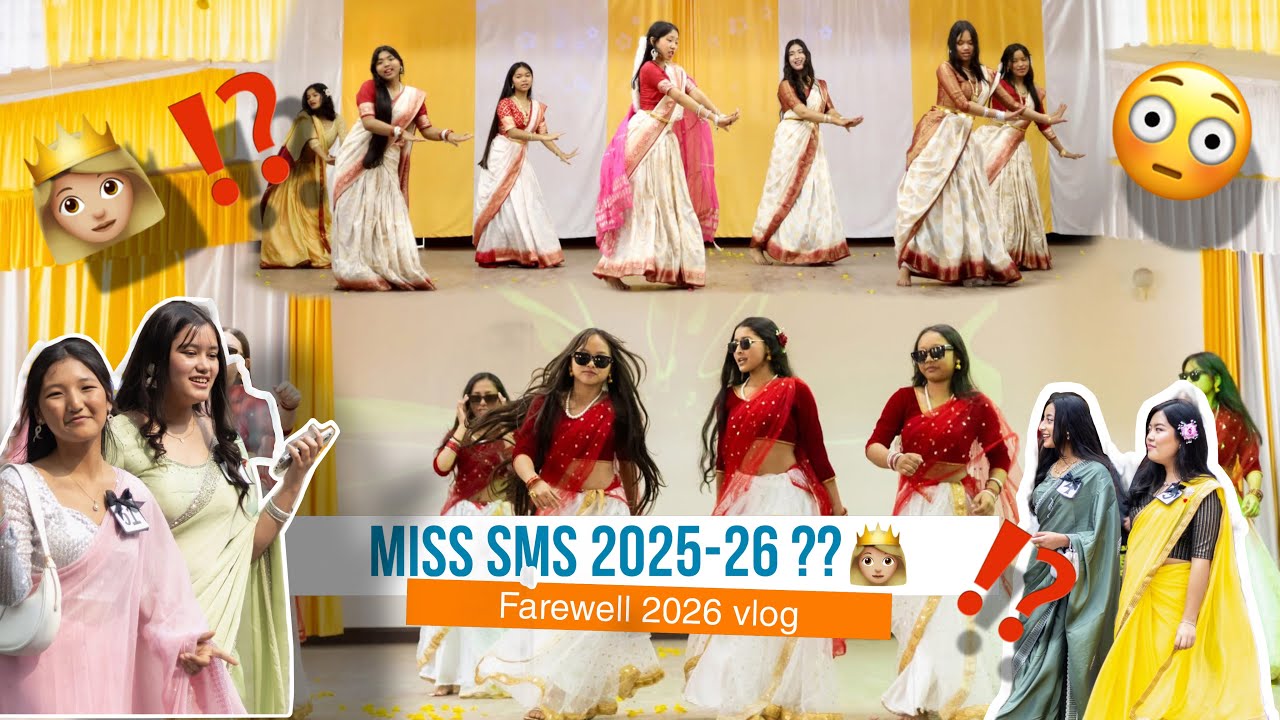 Miss SMS 2025-26⁉️👸🏼|| SMS Farewell 2026 vlog || Nitu Gurung