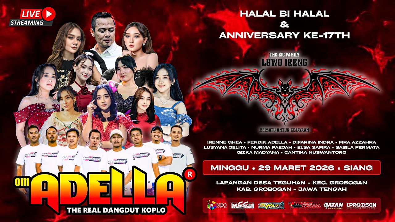 LIVE STREAMING || OM ADELLA - HALAL BIHALAL PEMUDA LOWO IRENG - GROBOGAN