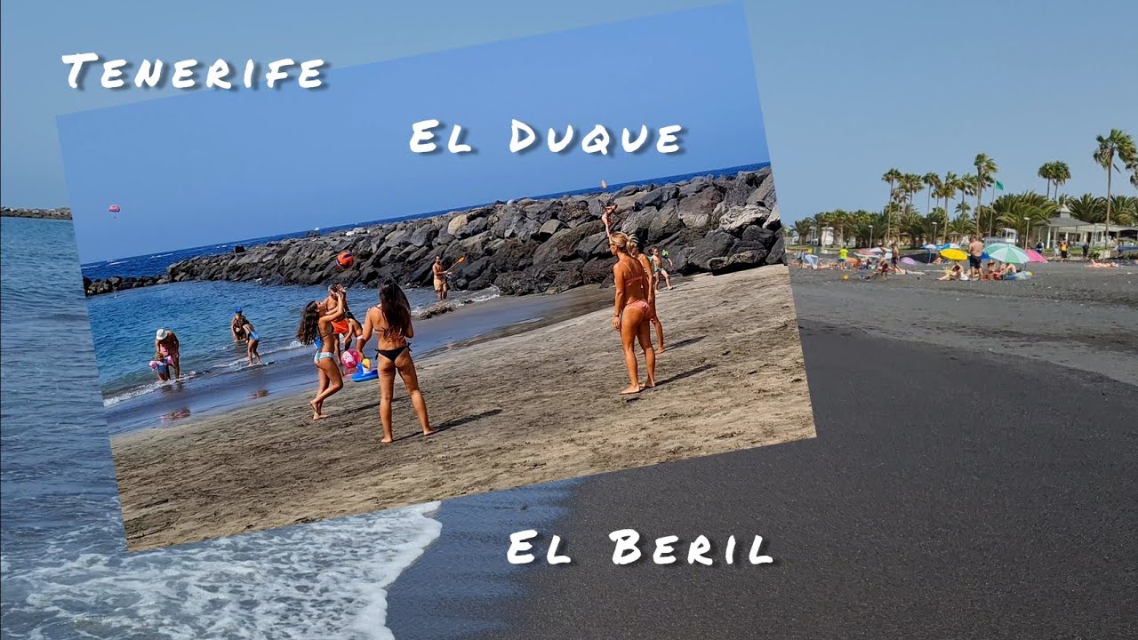 🌍 Tenerife Beach. El Beril. El Duque. Costa Adeje. Spain. 4K