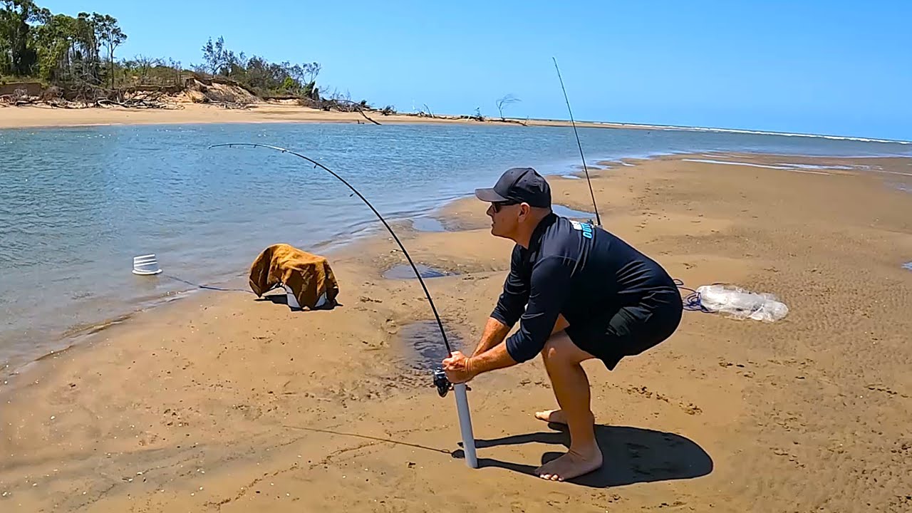 Easy Way to CATCH FISH - LIVE BAIT!! - Cook Fish!