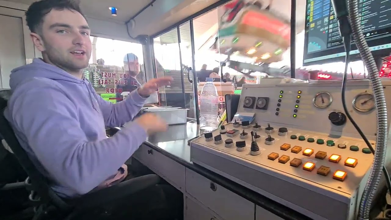 the Crazy Frog ride operator box, Curry's Portrush 24/3/24