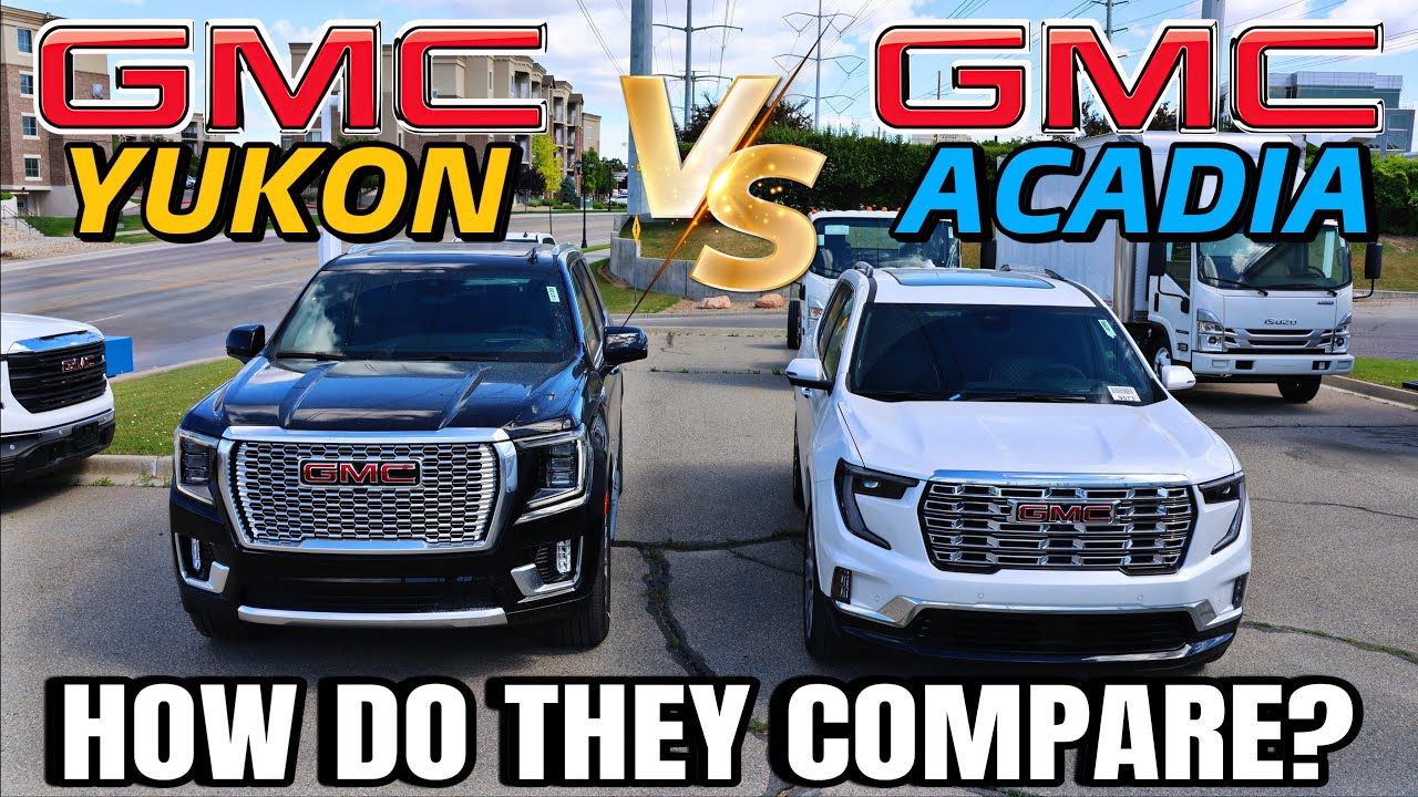 2024 GMC Acadia Denali VS GMC Yukon Denali: Are They Now The Same Size? Find Out!