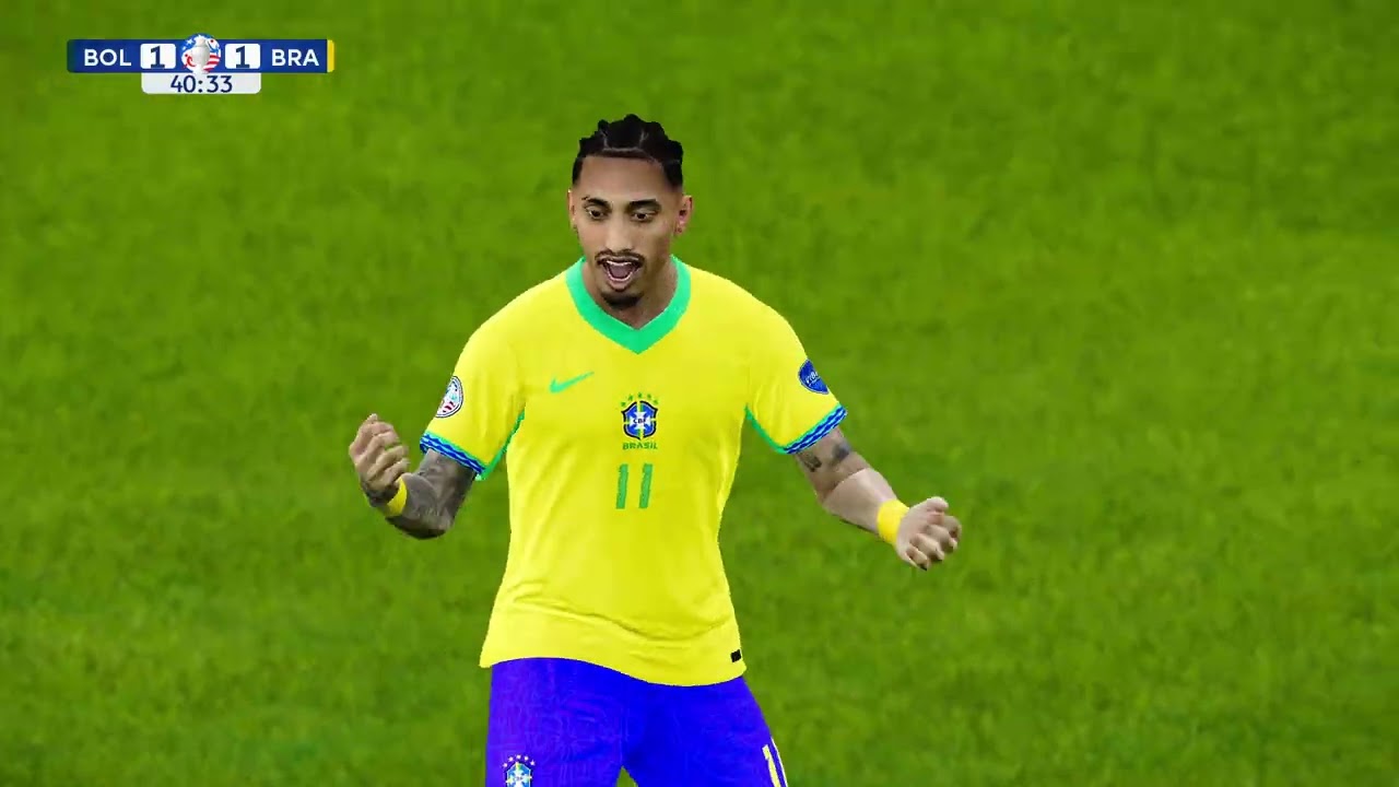 TEMPORADA 2033 COPA AMÉRICA (3 Rodada - Grupo A) - BOLÍVIA 1 X 2 BRASIL (NEYMAR MACHUCADO)