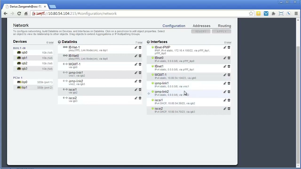 Creating an IP Multi-Path Group (IPMP) on Oracle ZFS Storage Applianceor