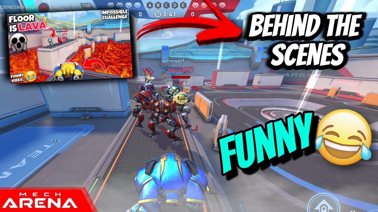 Behind The Scenes of Floor is Lava😂| ft.@soulalok12e4 | Mech Arena Robot Showdown