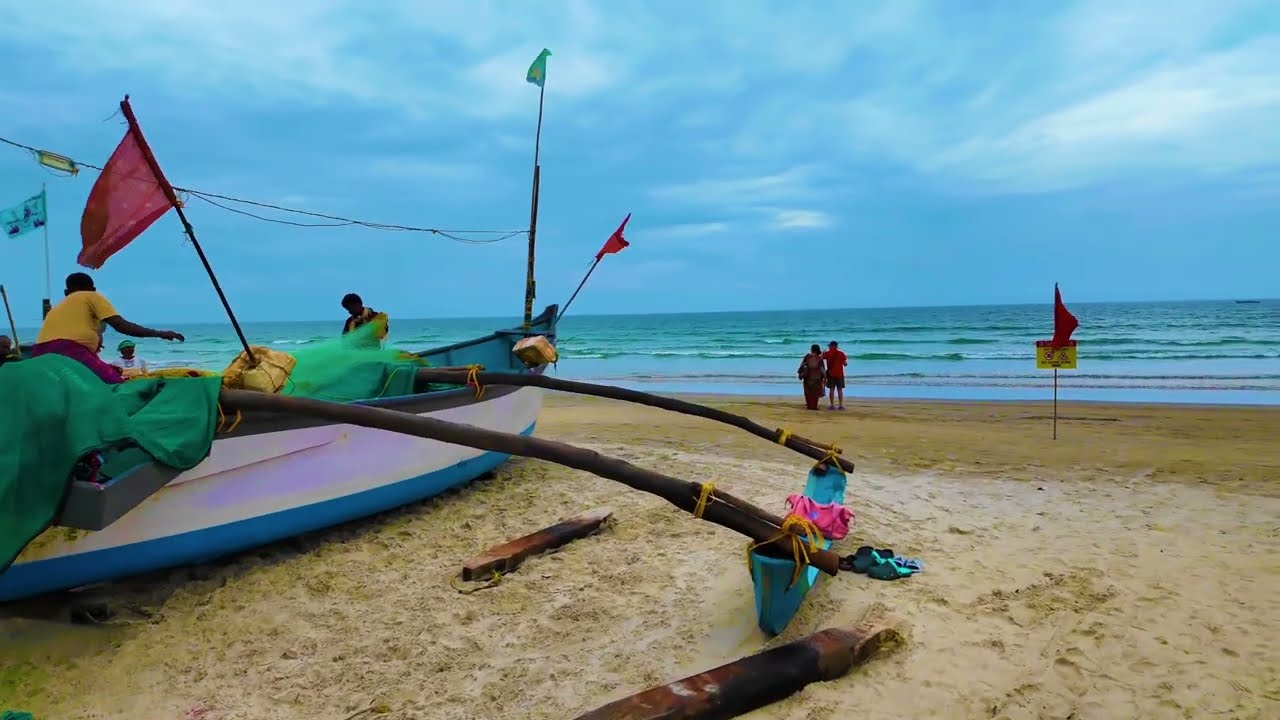BENAULIM BEACH WALKING TOUR | GOA INDIA | 4K+ WALKING TOUR | ASMR SOUNDS |