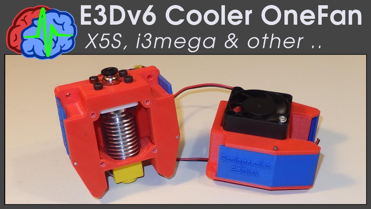 E3D v6 Cooler One Fan Scolopendra for Tronxy X5S, i3mega and other