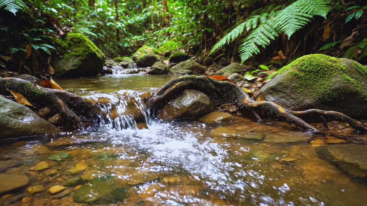 Peaceful Forest Stream Sounds with Gentle Water Flow for Deep Sleep & Relaxation (2 Hours)